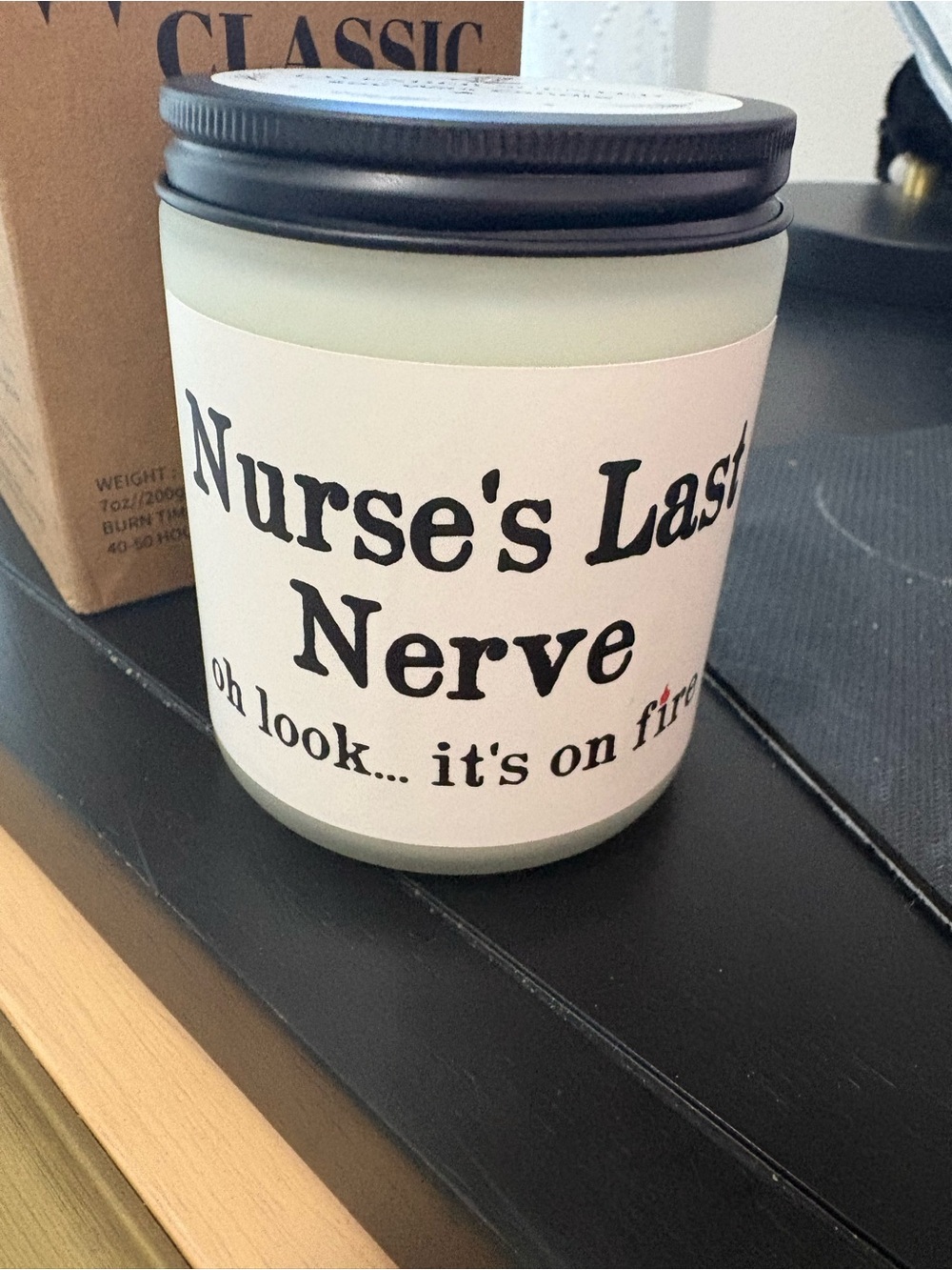 Classic Nurse’s Last Nerve Candle Funny Nurse lavender Scented soy wax candle